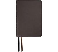 NASB Large Print Ultrathin Reference Bible, Dark Brown, Genuine Cowhide Leather, 2020 text