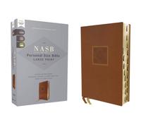 NASB, Personal Size Bible, Large Print, Leathersoft, Brown, Red Letter, 1995 Text, Thumb Indexed, Comfort Print