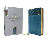 NASB, Personal Size Bible, Large Print, Leathersoft, Teal, Red Letter, 1995 Text, Comfort Print