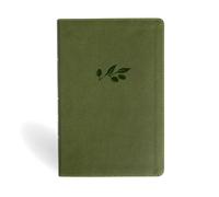 NASB Personal Size Giant Print Bible, Olive LeatherTouch