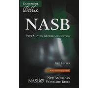 NASB Pitt Minion Reference Bible, Black Goatskin Leather, Red-letter Text, NS446:XR