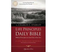 NASB, The Charles F. Stanley Life Principles Daily Bible, Paperback, 1995 Tex...