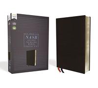 NASB, Thinline Bible, Bonded Leather, Black, Red Letter, 1995 Text, Comfort Print
