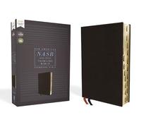 NASB, Thinline Bible, Bonded Leather, Black, Red Letter, 1995 Text, Thumb Indexed, Comfort Print