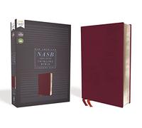 NASB, Thinline Bible, Bonded Leather, Burgundy, Red Letter, 1995 Text, Comfort Print