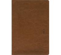 NASB, Thinline Bible, Giant Print, Leathersoft, Brown, Red Letter, 1995 Text, Comfort Print