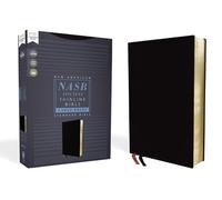 NASB Thinline Bible – Large Print, Comfort Print – Bonded Leather, Black, Red Letter (1995 Text)