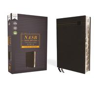 NASB, Thinline Bible, Large Print, Leathersoft, Black, Red Letter, 2020 Text, Thumb Indexed, Comfort Print: New American Standard Bible, Black, Leathersoft, 2020 Text, Comfort Print