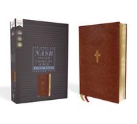 NASB, Thinline Bible, Large Print, Leathersoft, Brown, Red Letter, 1995 Text, Comfort Print