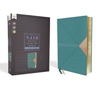 NASB Thinline Bible – Large Print, Leathersoft, Teal, Red Letter, 1995 Text, Comfort Print