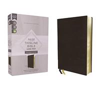 NASB, Thinline Bible, Large Print, Passaggio Setting, Leathersoft, Black, Red Letter, 1995 Text, Comfort Print: Elegantly uniting single and double columns into one Passaggio Setting Bible design
