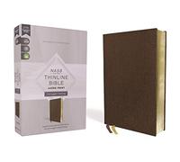 NASB, Thinline Bible, Large Print, Passaggio Setting, Leathersoft, Brown, Red Letter, 1995 Text, Comfort Print: Elegantly uniting single and double columns into one Passaggio Setting Bible design