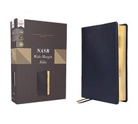 NASB, Wide Margin Bible, Genuine Leather, Calfskin, Navy, Red Letter, 1995 Text, Comfort Print: New American Standard Bible, Navy, Calfskin, Genuine ... Margin, Red Letter, 1995 Text, Comfort Print