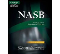 NASB Aquila Wide Margin Reference Bible, Black Calf Split Leather, Red-Letter Text NS744:XRM