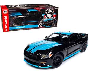 NASCAR Auto World 1/18 - 2016 Ford Mustang GT Black Petty Garage - AW321