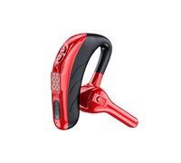 NASDGAKF In-Ear Headphone X13 Single Ear Earphone Bluetooth 5.1 Long Standby Business Headphone Game Headset Sports Noise Reduction Handsfree Cal Hands-Free Bluetooth Earpiece(Red)