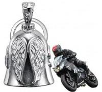 Naseom Guardian Bell - Stainless Steel Motorbike Accessories with Car Keyring & Biker Gift Option
