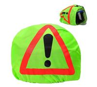 Naseom Warning Triangle for Motorcycle, Helmet Bag Warning Signal, Motorcycle Warning Triangle Helmet Cover, Motorcycle Helmet Cover for Accident Prevention Accident Site Danger Area Marking