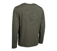 Nash Make It Happen Carp Logo Long Sleeve T-shirt Green L Men