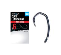 Nash Pinpoint Claw Long Shank Barbless Hooks: 4