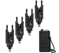 Nash Siren R2 Bite Alarm and Receiver Presentation Set: 4 Alarms and Receiver