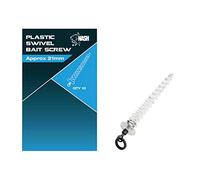 Nash Tackle Plastic Swivel Bait Screw approx 8mm qty10 c/o Reelfishing