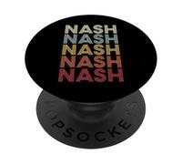 Nash Texas Nash TX Retro Vintage Text PopSockets Adhesive PopGrip