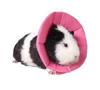 NashaFeiLi Pet Recovery Collar, Elizabethan Small Animal Hamster Collar Cone Adjustable Comfy Collar for Hamster Chinchilla Small Pet (M, Pink)