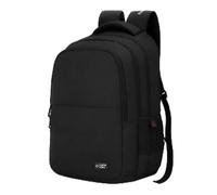 Nasher Miles Eclipse Laptop Backpack 33 Liters Polyester with Raincover | Front Organiser | Ideal for College, School, Office & Travel | Men, Women, Boys, Girls (Black)