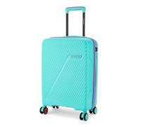 Nasher Miles Montreal Hard-Sided Polypropylene Luggage | 8 Wheels Trolley Bag for Travel | Suitcase, Light Blue, Cabin | 55 cm | Small, Luggage