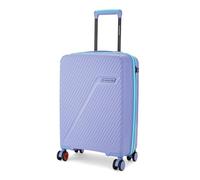 Nasher Miles Montreal Hard-Sided Polypropylene Luggage | 8 Wheels Trolley Bag for Travel | Suitcase, Navy Blue, Cabin | 55 cm | Small, Luggage