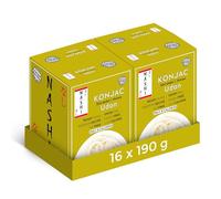 Nashi Konjac Shirataki Premium Udon Noodles (8×190g) X 2 (Pack of 16) - Odour Free, Suitable for Vegan, Fat Free & Low in Calories, Glucomannan Keto Friendly, Low Carb Diet| Ready to Eat