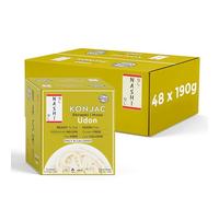 Nashi Shirataki Konjac Udon Noodles 190g (Pack of 48), Odour-Free, Low Calorie (Only 8 Cal) Konjac Noodles | Vegan, Keto & Gluten Free Udon, High Fibre, Low Carb Noodle Alternative