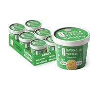 Nashi Tapioca Konjac Shirataki Pot Noodles Vegetable Flavour 150g (Pack of 6) - Low Calorie 49 kcal Instant Cup Noodles, High Fibre & Fat Free, Suitable Gluten-Free Diets | Ready to Eat Meal