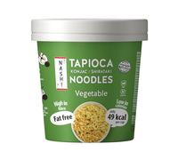 Nashi Tapioca Konjac Shirataki Pot Noodles Vegetables Flavour (6 x 150g)| Vegan, Plant-Based Instant Healthy Cup Noodles | Low Calorie 52kcal, High Fibre, Gluten-Free, Fat-Free | Ready-to-Eat