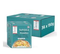 Nashi Tapioca Shirataki (Noodles, Pack of 36 x 150g), Vegan, Instant Japanese Noodles, Low Carb, Low Calorie, Gluten & Fat Free, Odorless, Ready to Eat, Healthy Keto Diet Food