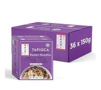 Nashi Tapioca Shirataki (Ramen Noodles, Pack of 36 x 150g), Vegan, Instant Japanese Noodles, Low Carb, Low Calorie, Gluten & Fat Free, Odorless, Ready to Eat, Healthy Keto Diet Food