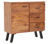 nashua wooden sideboard with 1 door 3 drawers in natural