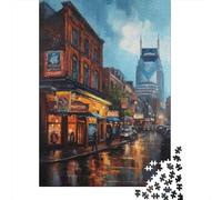 Nashville Charm USA 1000-Piece Puzzle for Adults, 70x50cm/1000pcs, White Cardboard for Simple Sorting; for Quiet Downtime Without A Screen