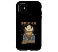 Nashville Country Music Cow Girl Vacation Design On Back Case for iPhone 11