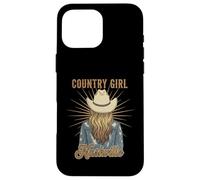 Nashville Country Music Cow Girl Vacation Design On Back Case for iPhone 16 Pro Max