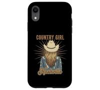 Nashville Country Music Cow Girl Vacation Design On Back Case for iPhone XR