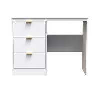 Nashville F Desk White 3 Drawers 97cm