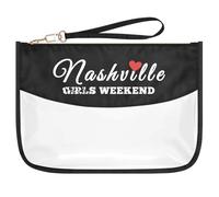 Nashville Girls Weekend Gifts Travel Makeup Bag Nashville Trip Gift for Sister Traveller Gift Best Friend Friendship Gift Clear Cosmetic Bag Christmas Birthday Gift Country Music Gifts Toiletry Pouch