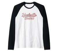 Nashville Sound Tennessee Country Music Vintage Varsity Raglan Baseball Tee