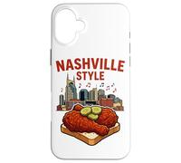 Nashville Style Spicy Fried Chicken & Music City Skyline Case for iPhone 16 Plus