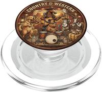 Nashville Tennessee Country & Western Music Capybara Axolotl PopSockets PopGrip for MagSafe