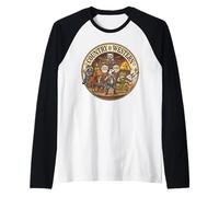 Nashville Tennessee Country & Western Music Capybara Axolotl Raglan Baseball Tee