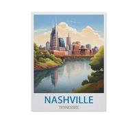 Nashville Tennessee，Jigsaws Puzzles 1000 Pieces Classic Jigsaws Educational Games Toys，Best Gift for Adults and Kids（38x26cm）-CL48