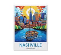 Nashville Tennessee，Jigsaws Puzzles 1000 Pieces Teens Kids Jigsaw Entertainment Toys Brain Challenge Puzzle（38x26cm）-Q74